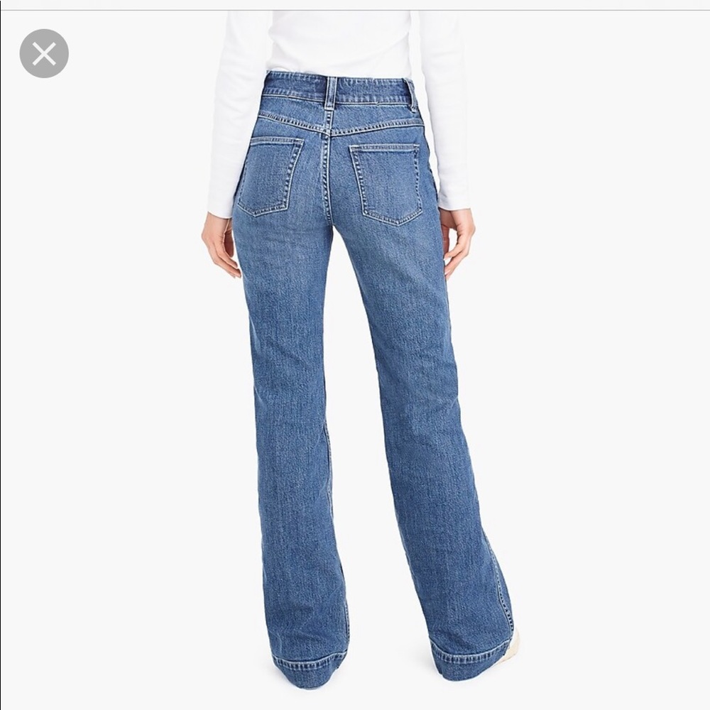 J. Crew Wide-leg trouser jean